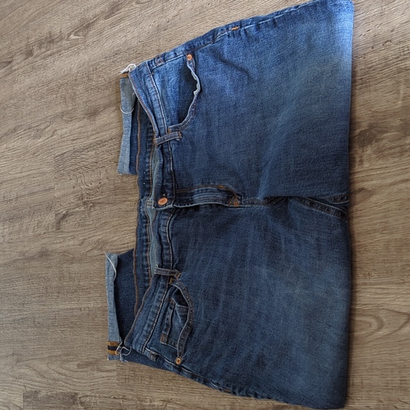 Old Navy Boyfriend Jeans - Raw Hem Ankle/Crop length - Size 16 - Picture 4 of 6